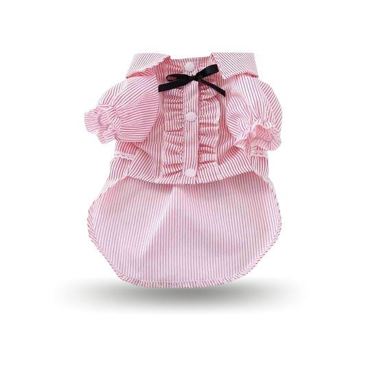 Striped Saloon Pug Shirt